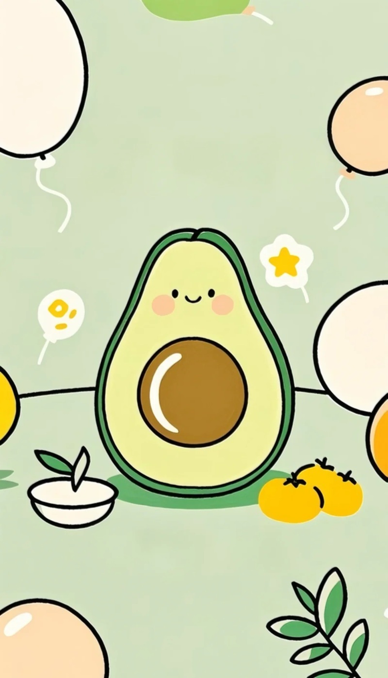 avatar quả bơ cute 30