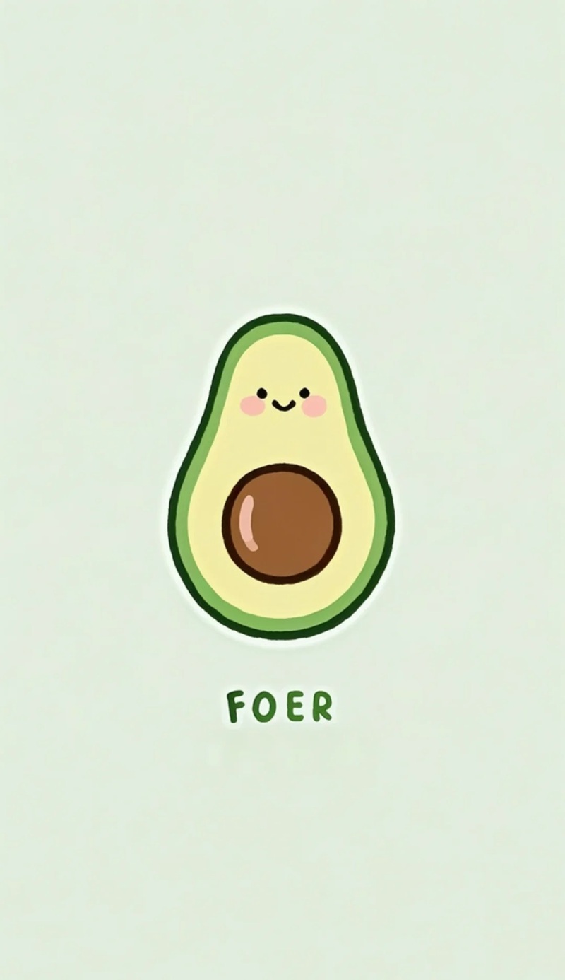 avatar quả bơ cute 31