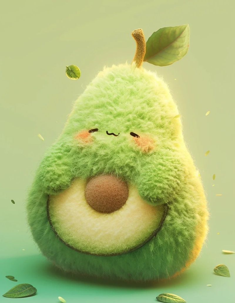 avatar quả bơ cute 34