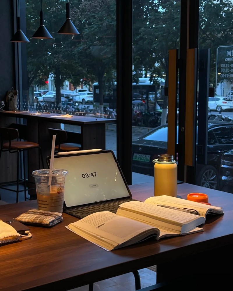 ảnh học tập chill 8