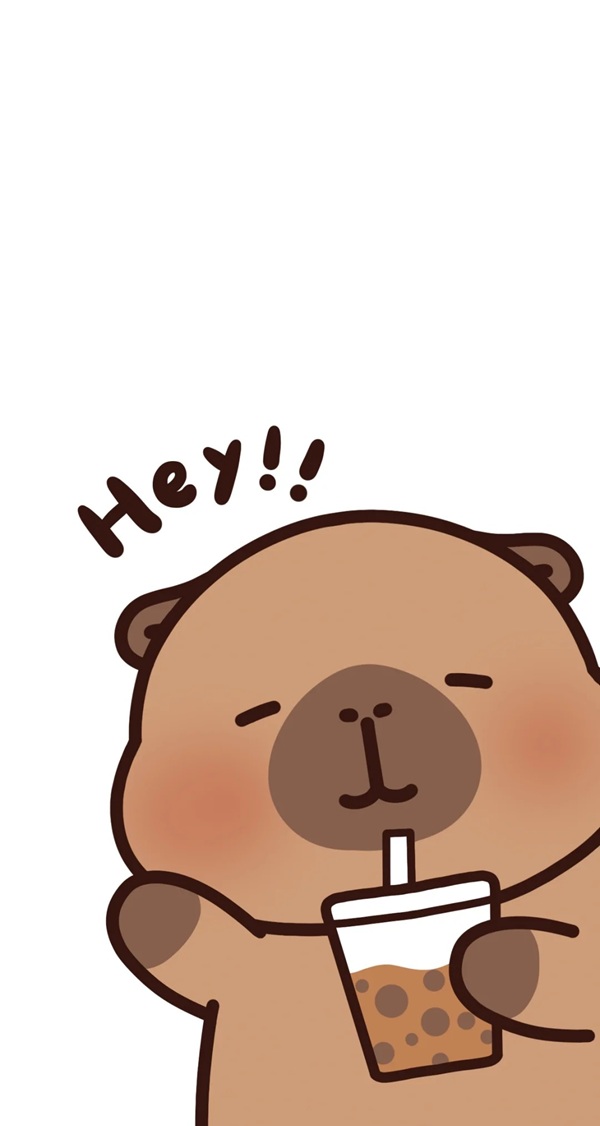 hình nền capybara cute chibi 16