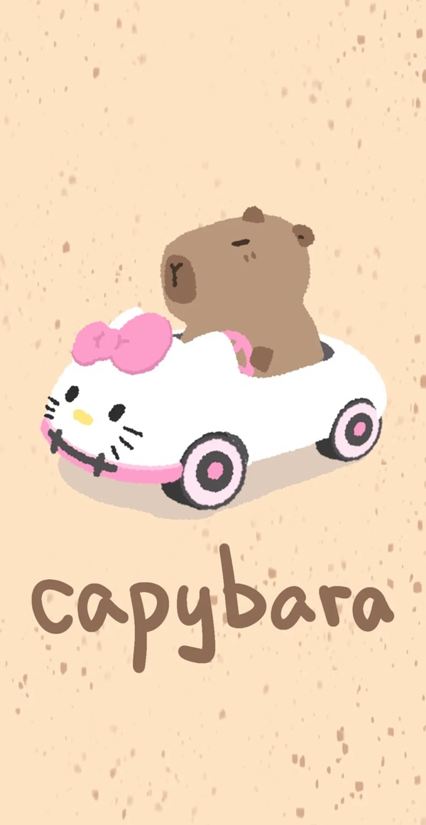 hình nền capybara cute chibi 30 