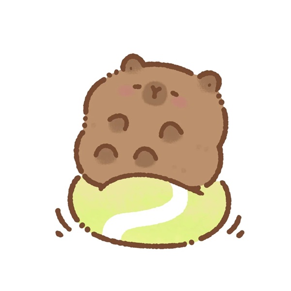 hình nền capybara cute chibi 46