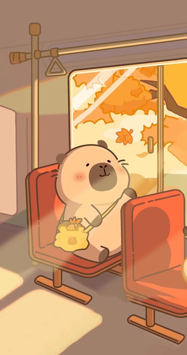 hình nền capybara cute chibi 8