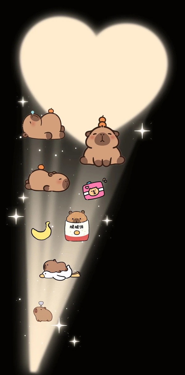 hình nền capybara cute chibi 9