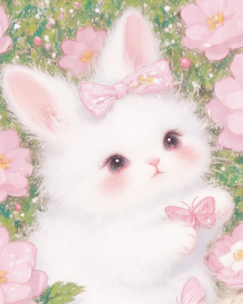 hình nền con thỏ cute 11