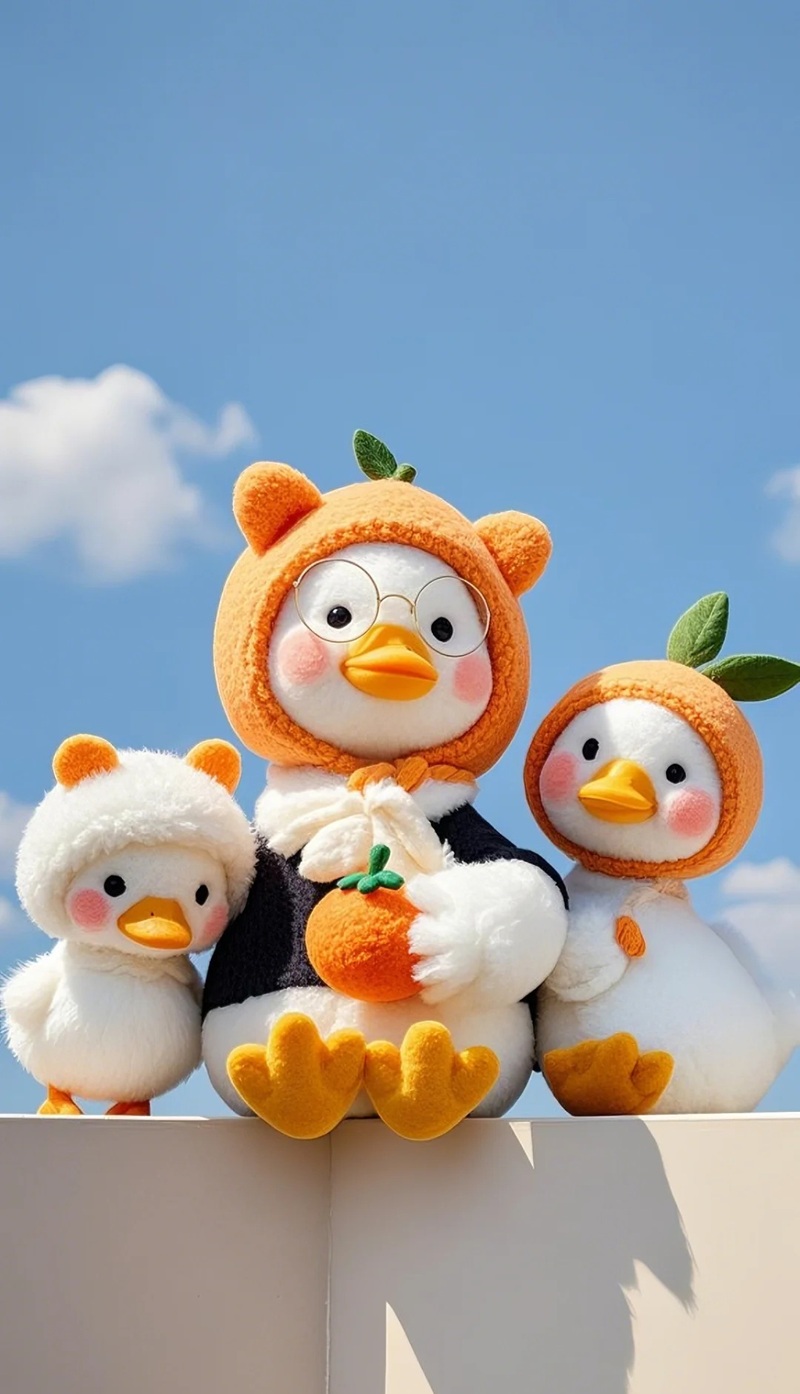 hình nền con vịt trắng cute 11