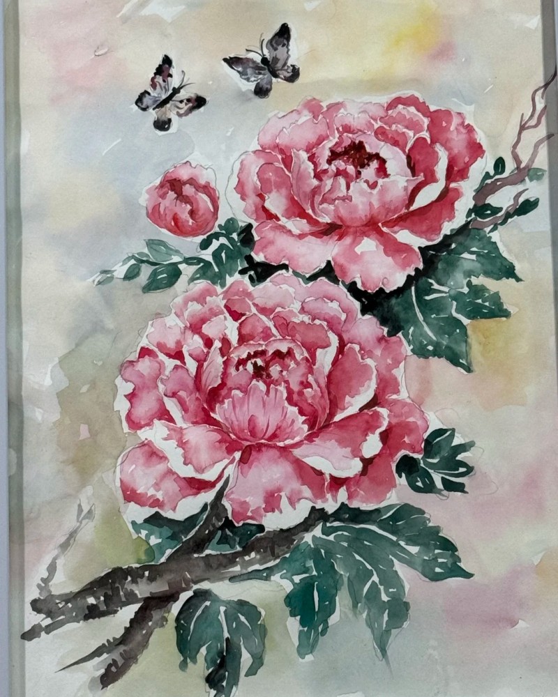 hình nền hoa mẫu đơn thu hút tình duyên 2