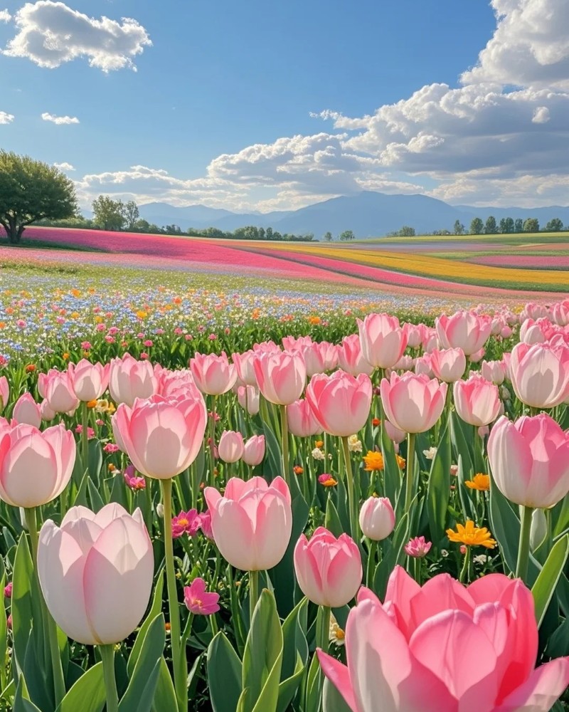 hình nền hoa tulip hồng 20