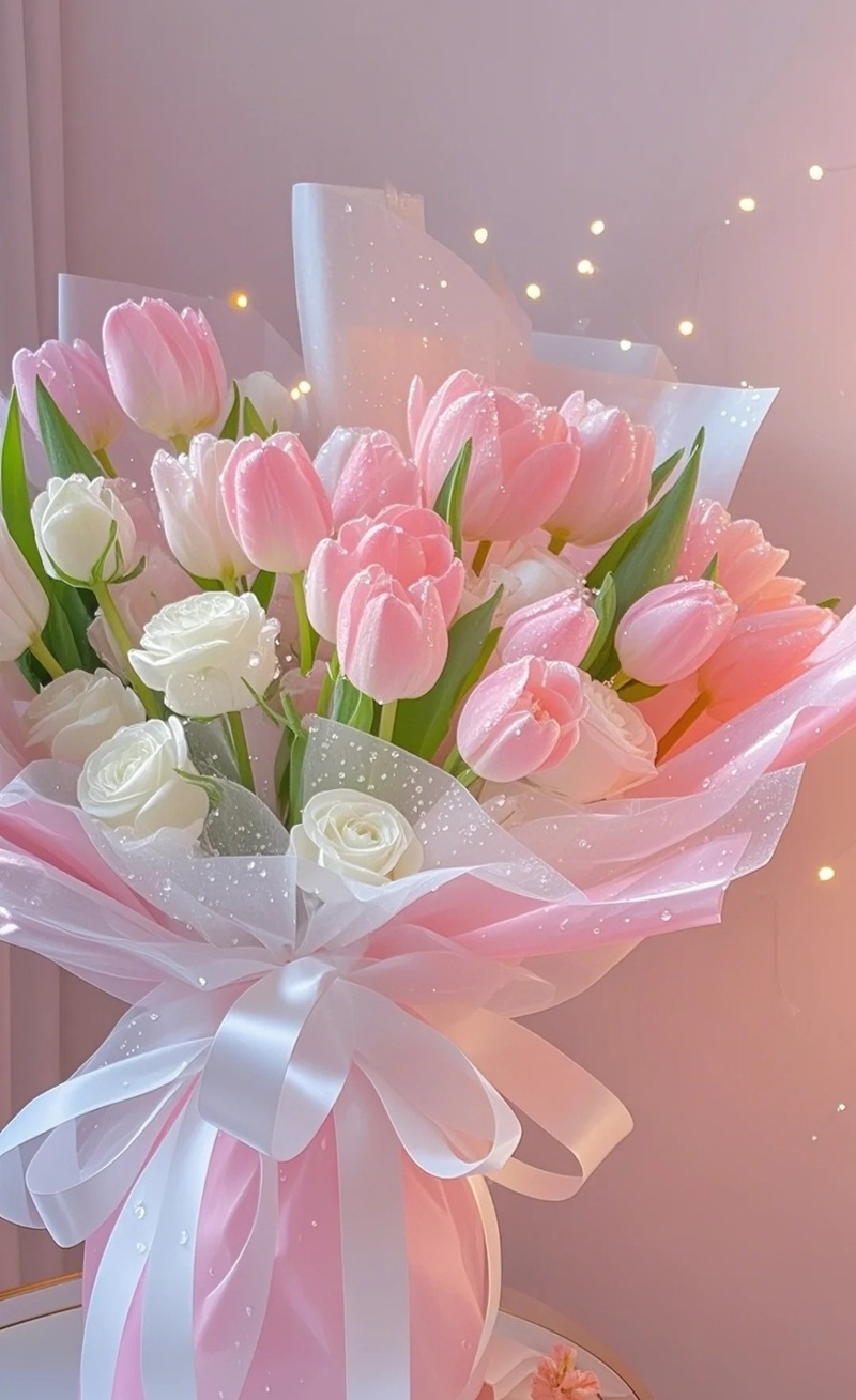 hình nền hoa tulip hồng 36