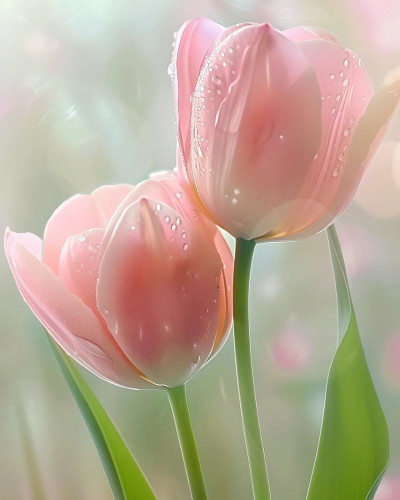 hình nền hoa tulip hồng 5
