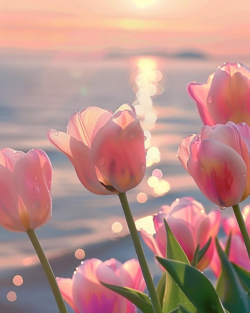 hình nền hoa tulip hồng 7