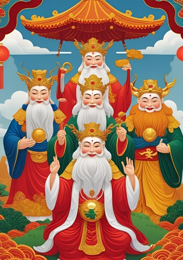 hình nền ngũ lộ thần tài 14