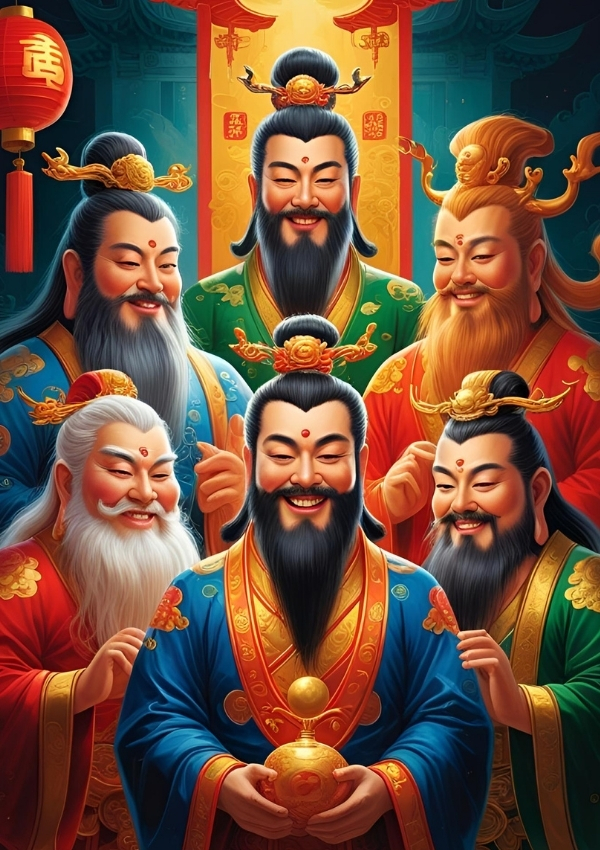 hình nền ngũ lộ thần tài 4