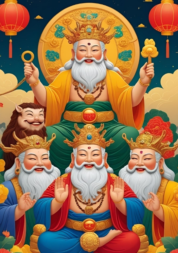 hình nền ngũ lộ thần tài 6