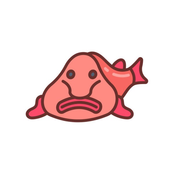 Blobfish icon in vector. Logotype