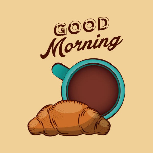 delicious bread good morning poster vector illustration design