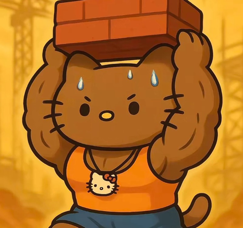 hello kitty cơ bắp meme 19