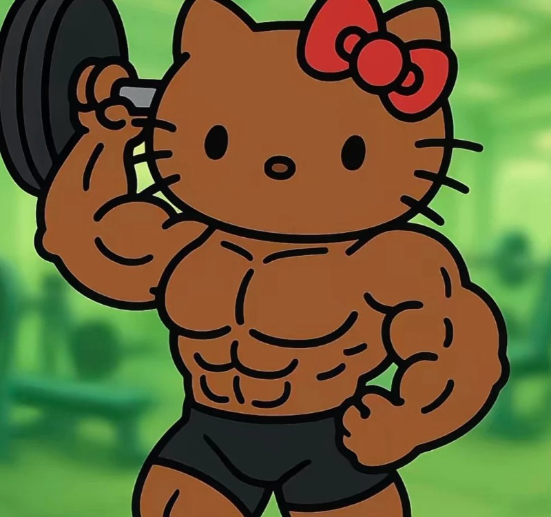 hello kitty cơ bắp meme 20