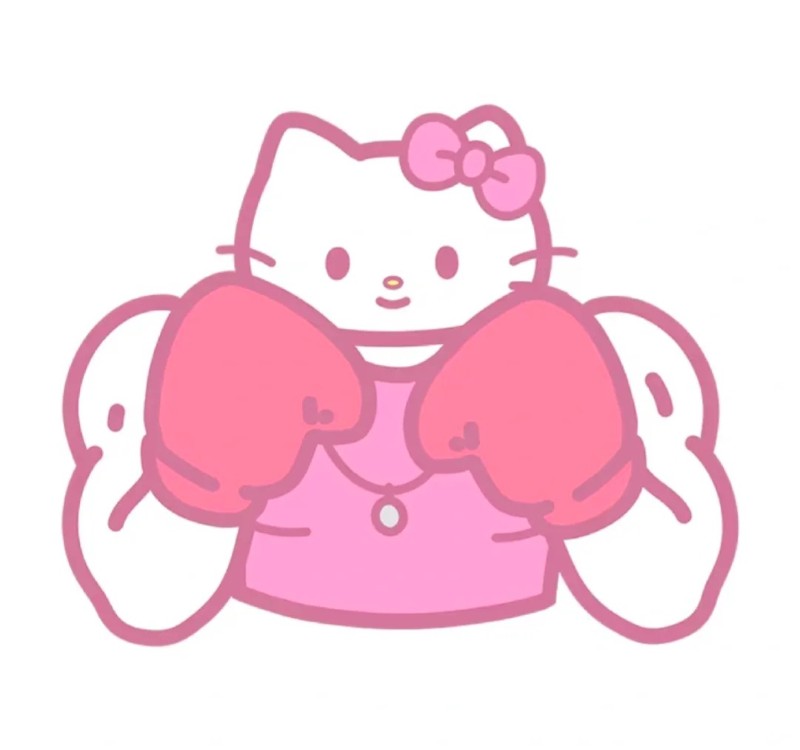 hello kitty cơ bắp meme 31
