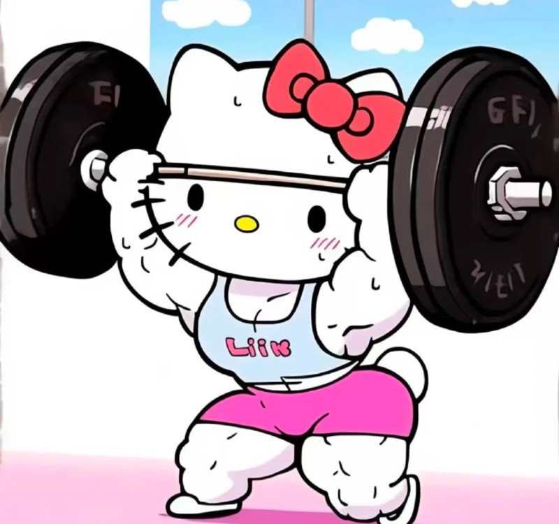 hello kitty cơ bắp meme 32