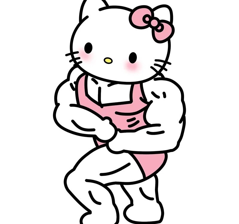 hello kitty cơ bắp meme 40