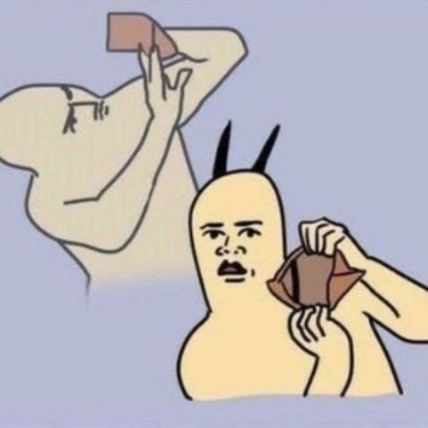 hết tiền meme 17