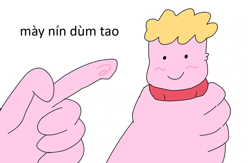 hình ảnh meme nín