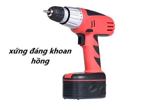 cordless drill isolation over white