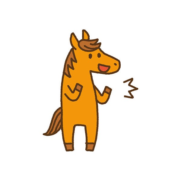 Horse Character Victory Pose New Year Illustration for Year of the Horse 2026