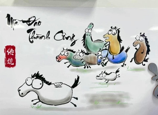 mã đáo thành công meme 3