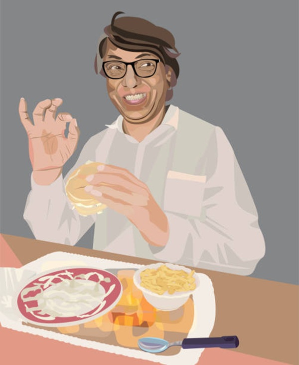 enjoy food ,All elements are in separate layers color can be changed easily.