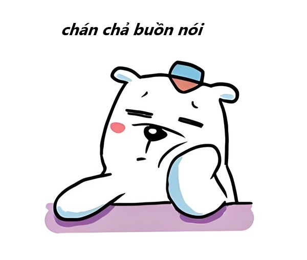meme chán chả buồn nói 32