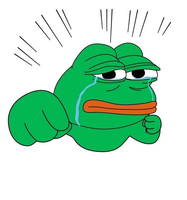 meme con ếch đấm