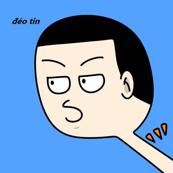 face of a man cartoon on blue background