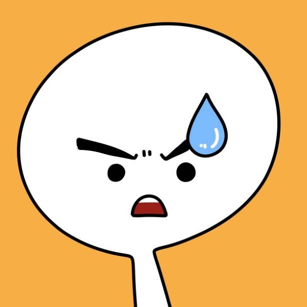 cute cartoon on orange background