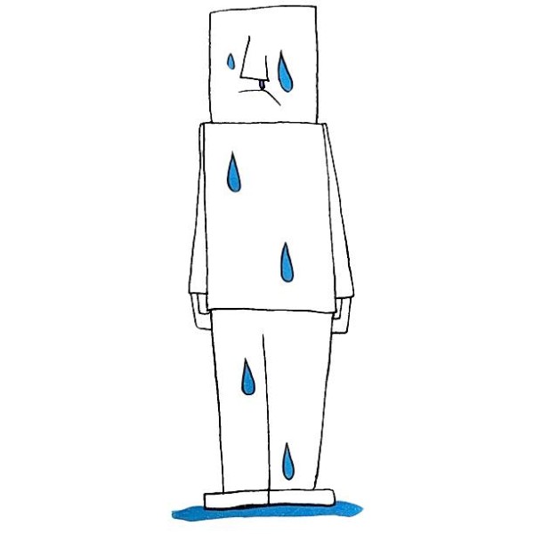 The square human whose tears won’t stop