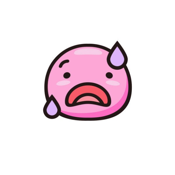 Vector illustration of a cute emoticon in flat colors design and thin line art.