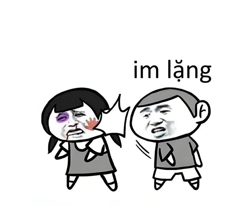 meme im lặng 35