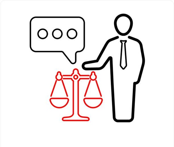 This is beautiful handcrafted pixel perfect Red and Black Line Justice icon