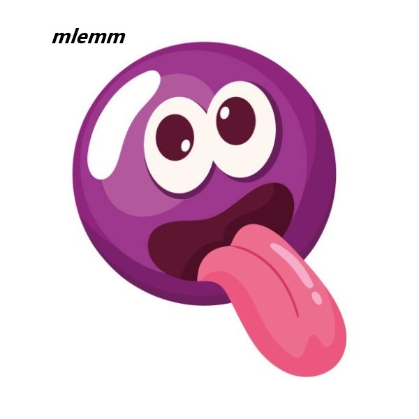 purple crazy emoticon face comic icon