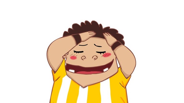 Animated Cool Footballer with Background