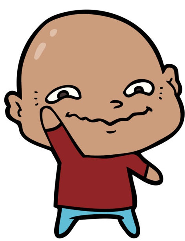 cartoon creepy guy