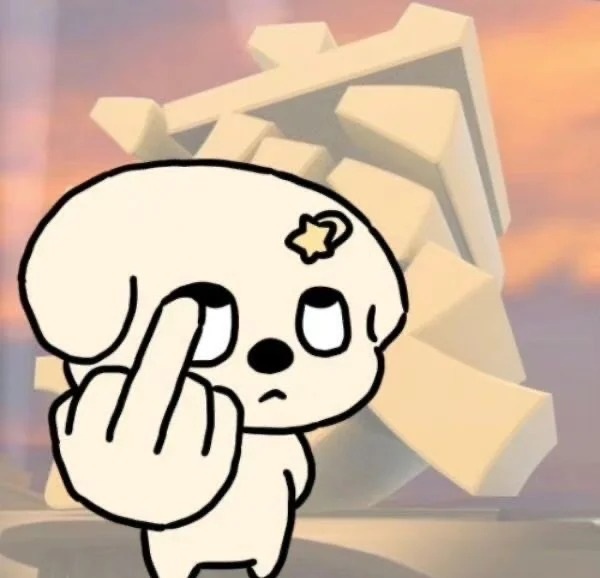 meme ngón giữa cute