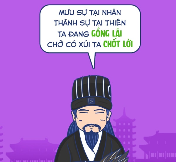 meme ý trời gia cát lượng