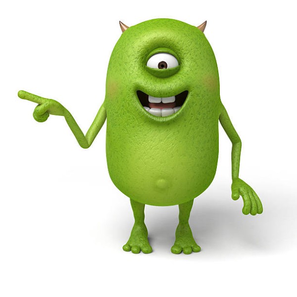 Little monster is showing something