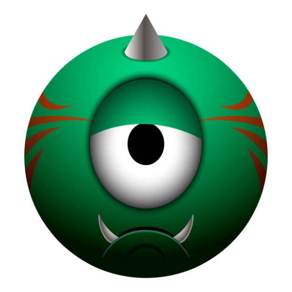 Isolated colored monster on a white background, Vector illustration