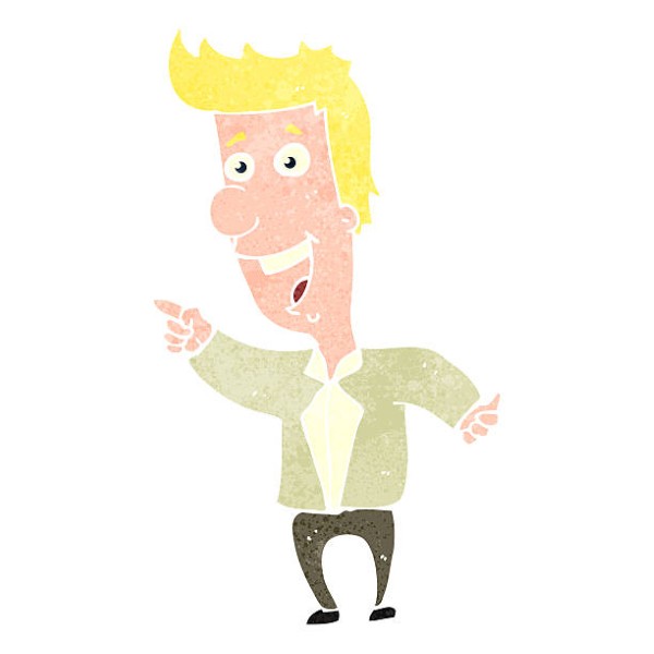 Retro cartoon illustration. On plain white background.
