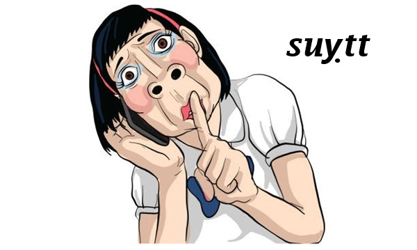 woman act cartoon, line sticker vector