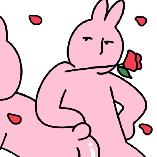 thỏ hồng meme 12